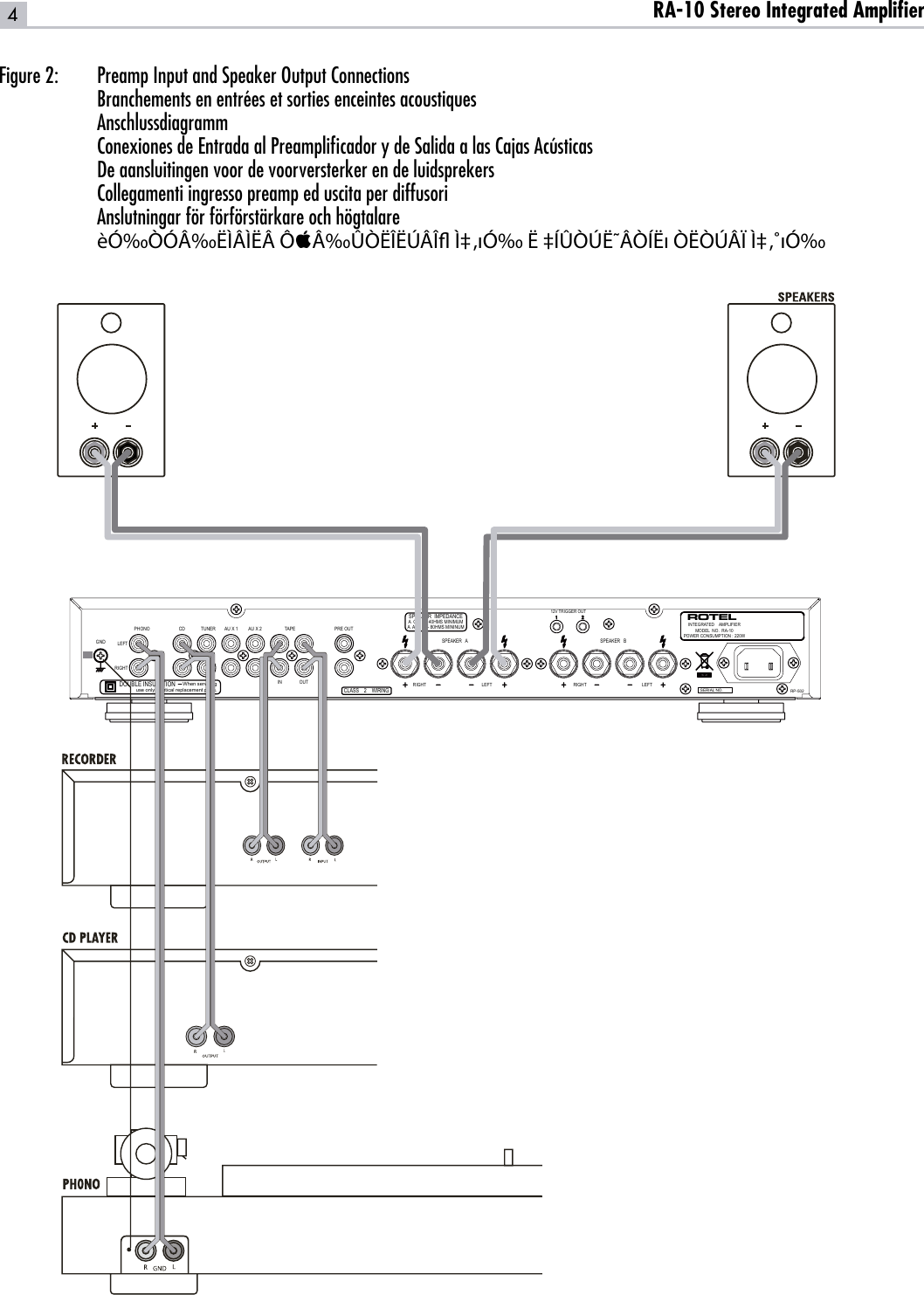 Page 4 of 10 - Rotel Rotel-Rotel-Ra-10-Users-Manual-  Rotel-rotel-ra-10-users-manual