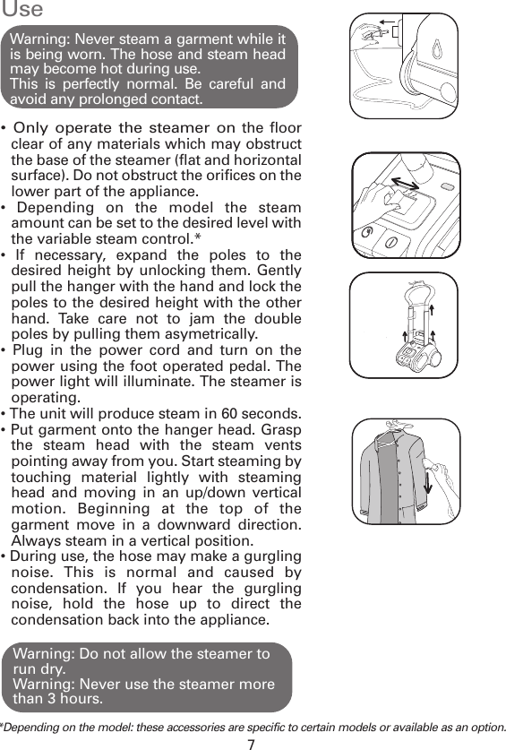 Page 7 of 12 - Rowenta Rowenta-Garment-Steamer-Is9000-Users-Manual- IS9000  Rowenta-garment-steamer-is9000-users-manual
