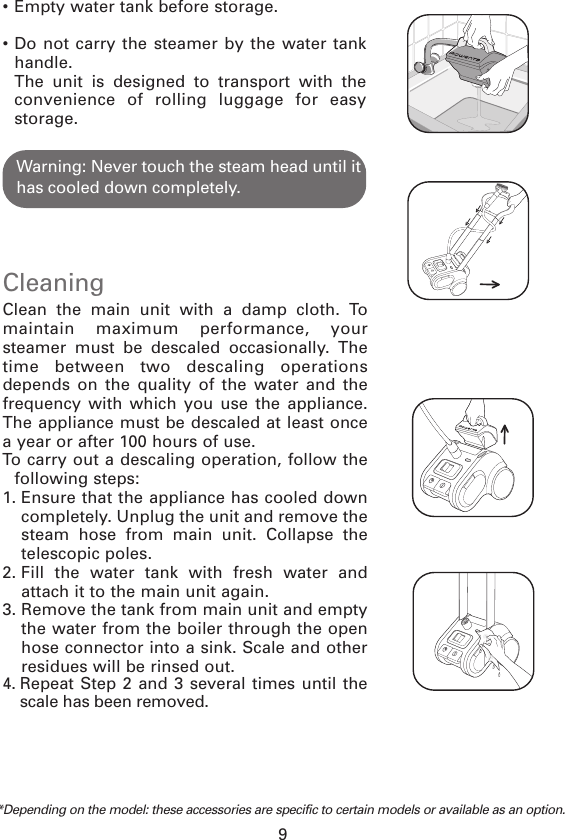 Page 9 of 12 - Rowenta Rowenta-Garment-Steamer-Is9000-Users-Manual- IS9000  Rowenta-garment-steamer-is9000-users-manual