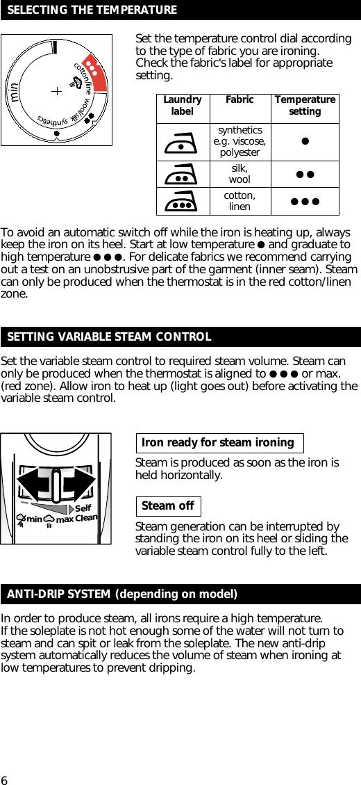 Page 6 of 11 - Rowenta Rowenta-Precision-Steam-Iron-Users-Manual-  Rowenta-precision-steam-iron-users-manual