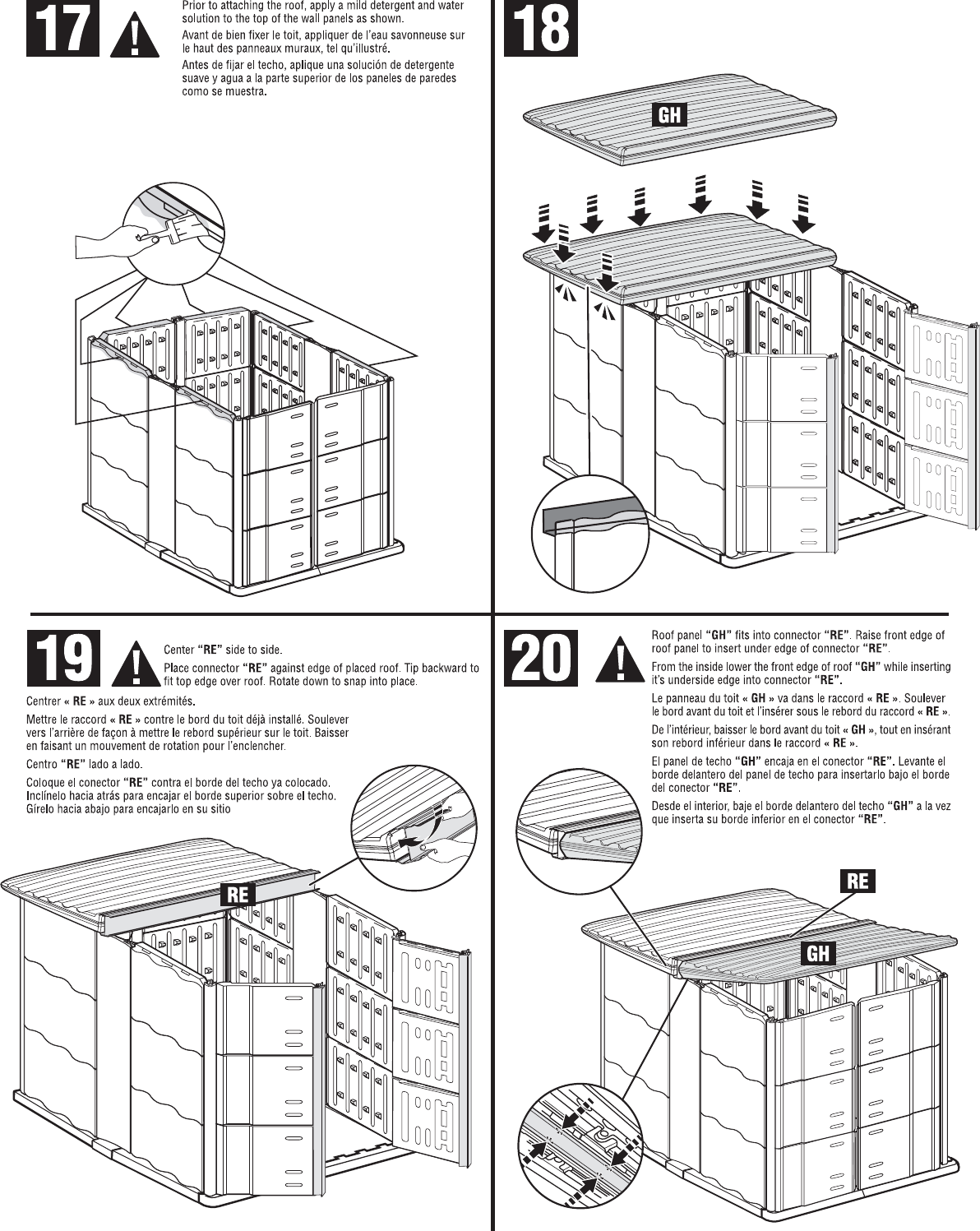 Page 6 of 8 - Rubbermaid Rubbermaid-Outdoor-Storage-3673-Users-Manual- 3673 Assembly  Rubbermaid-outdoor-storage-3673-users-manual