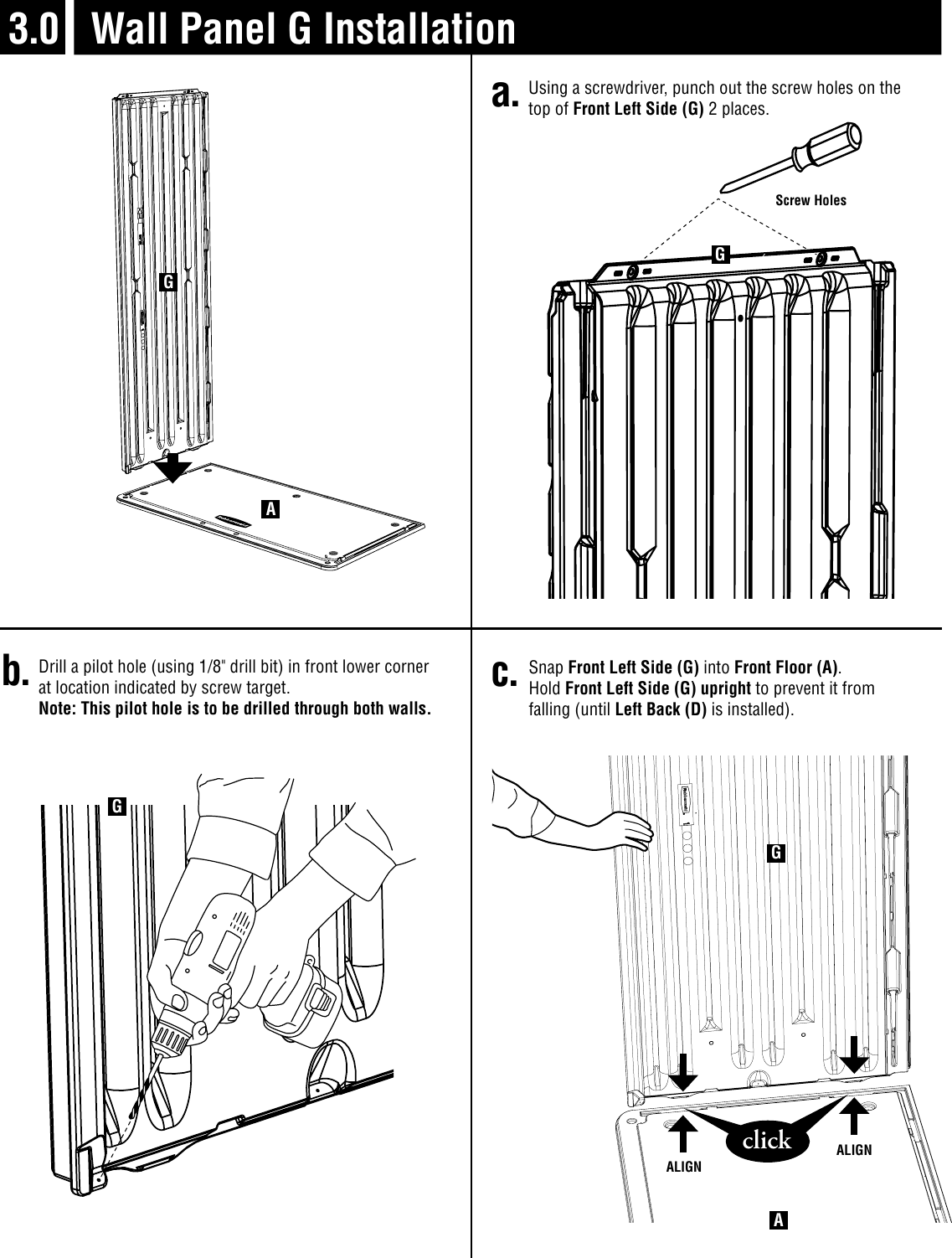 Page 5 of 12 - Rubbermaid Rubbermaid-Outdoor-Storage-5L10-Users-Manual- 5L10 Assembly Instructions English  Rubbermaid-outdoor-storage-5l10-users-manual