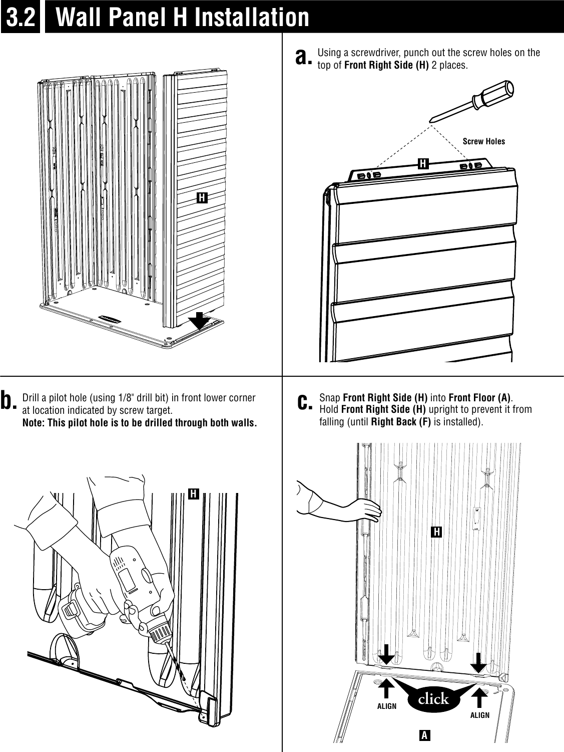 Page 7 of 12 - Rubbermaid Rubbermaid-Outdoor-Storage-5L10-Users-Manual- 5L10 Assembly Instructions English  Rubbermaid-outdoor-storage-5l10-users-manual