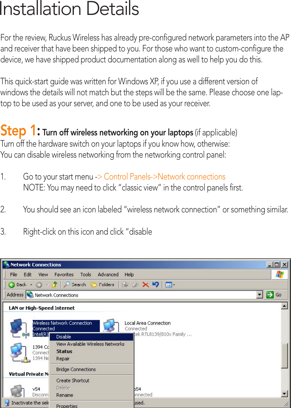 Page 4 of 8 - Ruckus  Streaming Video Using VF2825 And VF2111 Reviewers-Guide