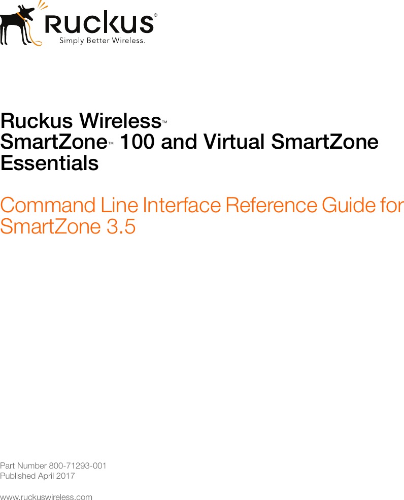 Ruckus SZ™ 100 And VSZ E™ Command Line Interface Reference ...