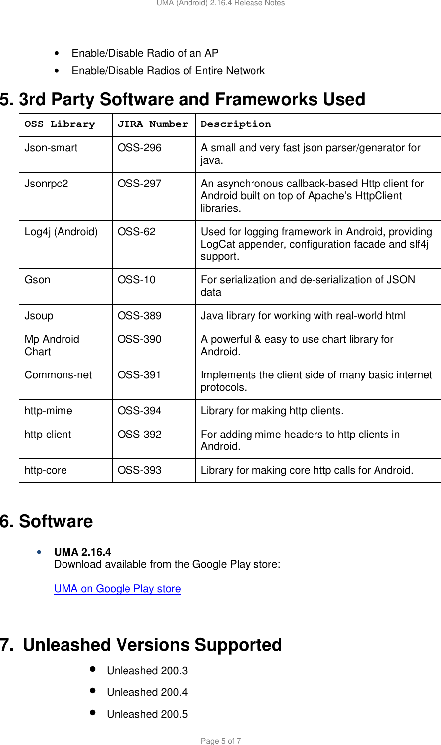 Page 5 of 7 - Ruckus - UMA 2.16.4 Android Release Notes (GA) 20171004 Unleashed Mobile App V2.16.4 (for Android) Notes(GA)-20171004