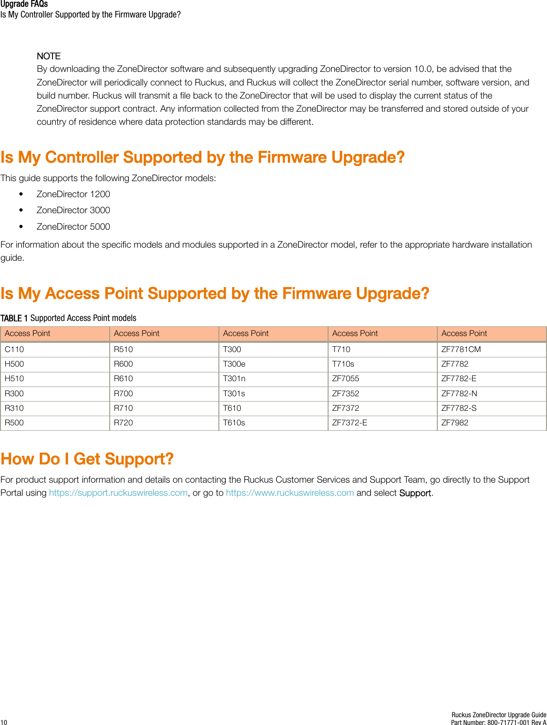 Page 10 of 10 - Ruckus ZoneDirector Upgrade Guide, V10.0 Zone Director 10.0 (GA) ZD Guide ZD-10-0-Upgrade Guide-Rev A-20171129