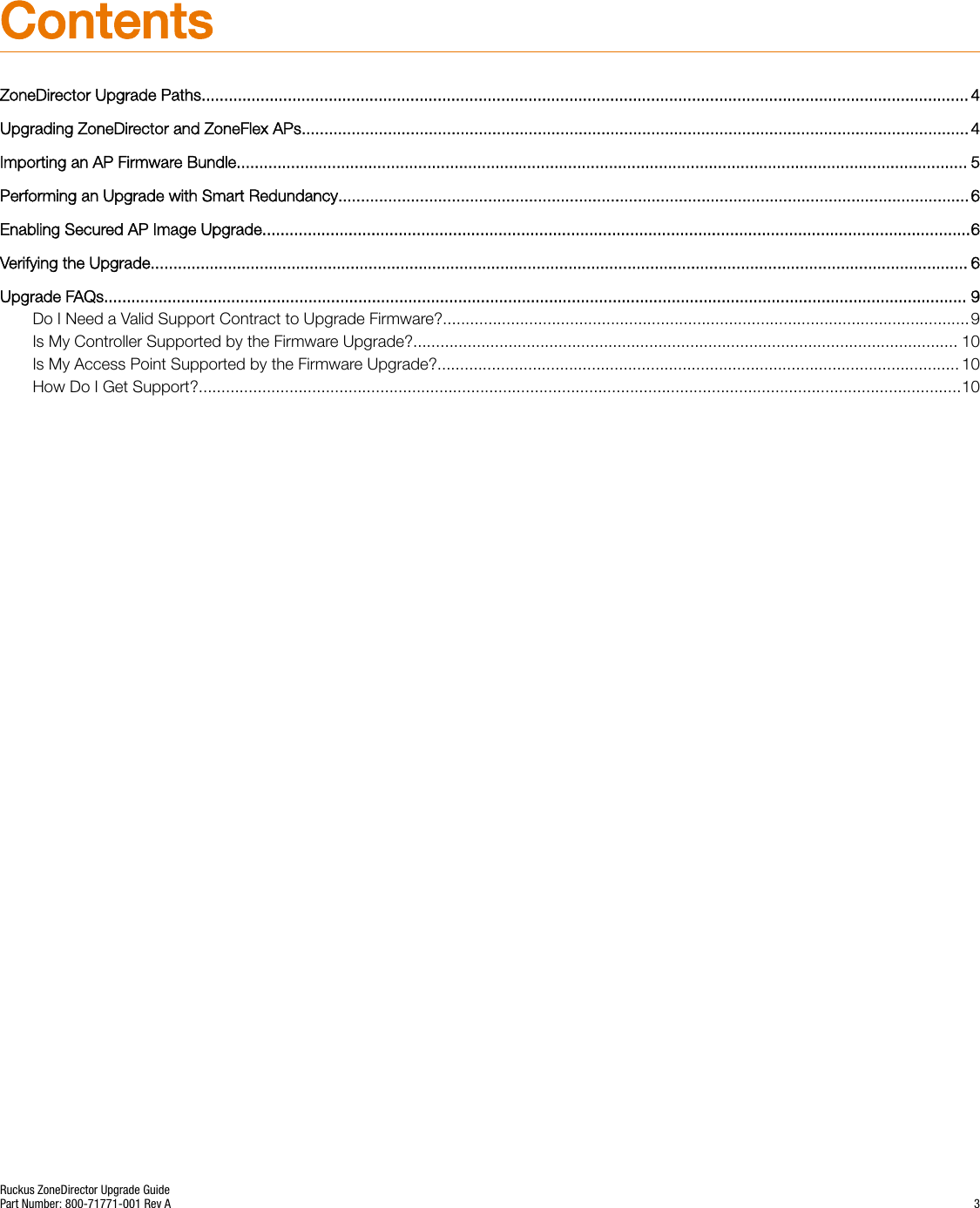 Page 3 of 10 - Ruckus ZoneDirector Upgrade Guide, V10.0 Zone Director 10.0 (GA) ZD Guide ZD-10-0-Upgrade Guide-Rev A-20171129