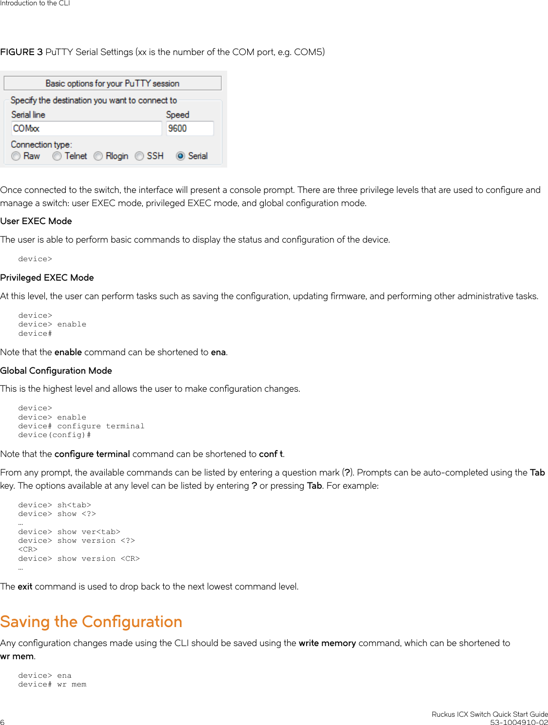 Page 6 of 10 - Ruckus ICX Switch Quick Start Guide 7150/7250/7450 (QSG) Brocade-icx-switch-qsg