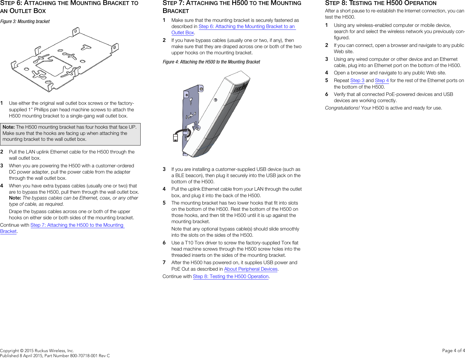 Page 4 of 4 - Ruckus H500 Quick Setup Guide H500-qsg-800-70718-001-rev C-20150408