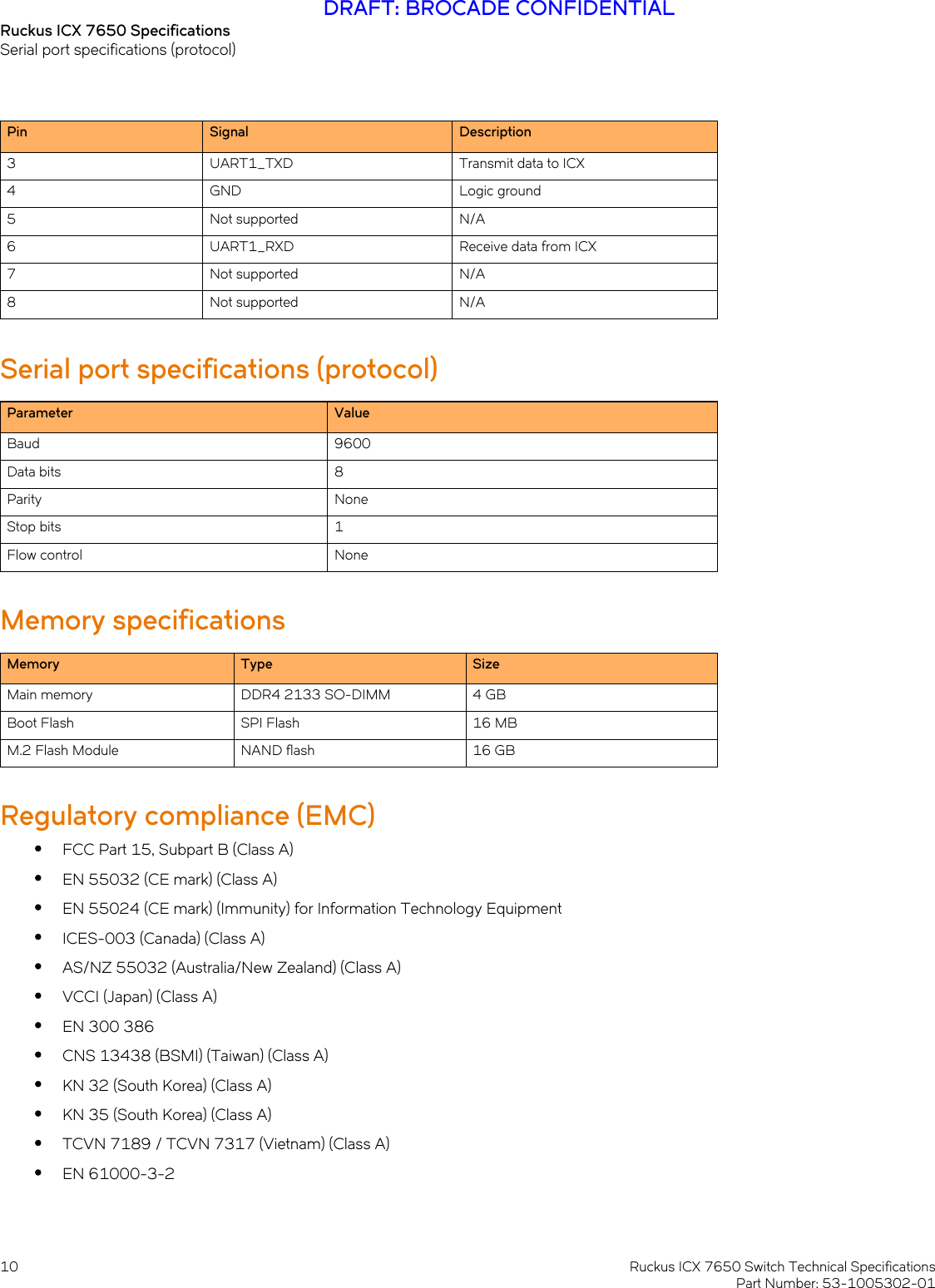 Page 10 of 12 - Ruckus ICX 7650 Switch Technical Specifications Campus Icx7650-technicalspecification