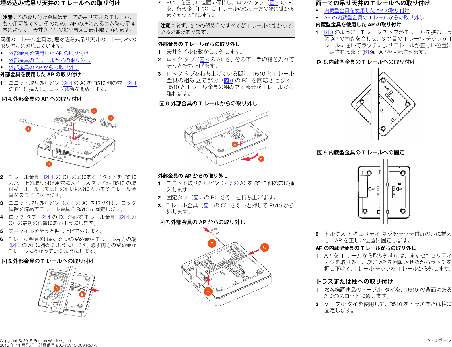 Ruckus R500 Quick Setup Guide R510 (Japanese Version, 日本語) qsg 800 ...