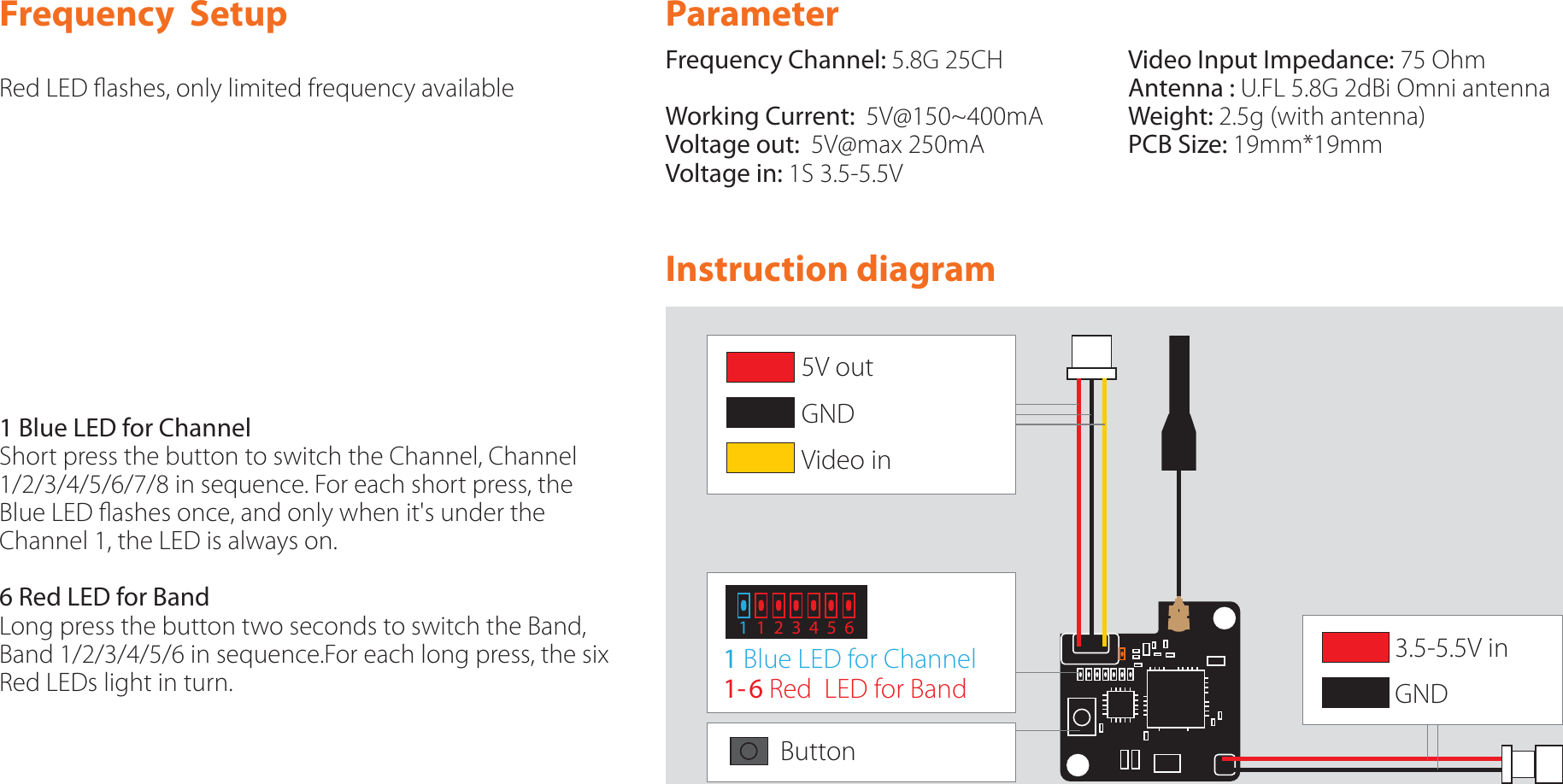Page 2 of RunCam Technology TX200 Transmitter TX200 Module User Manual RC TX200 manual E edition EN V1 171113 ai