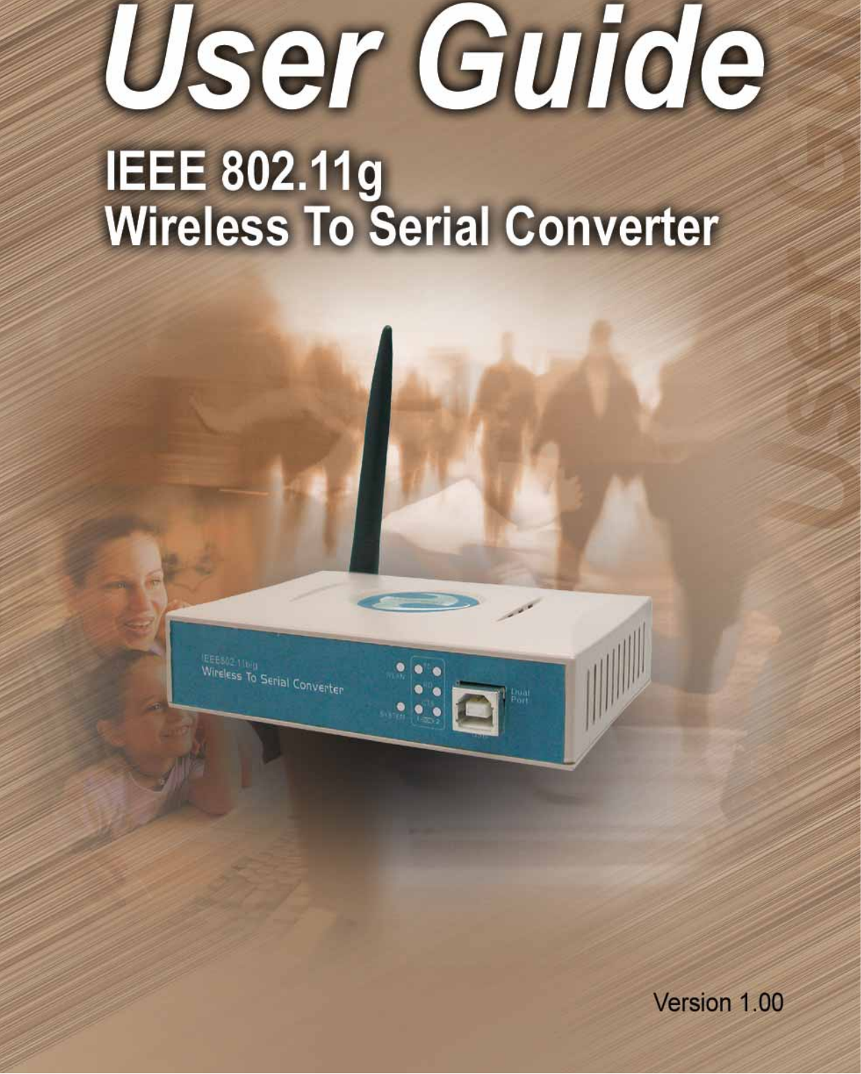 802.11g Wireless to Serial Converter                                         Version1.00  1                                      