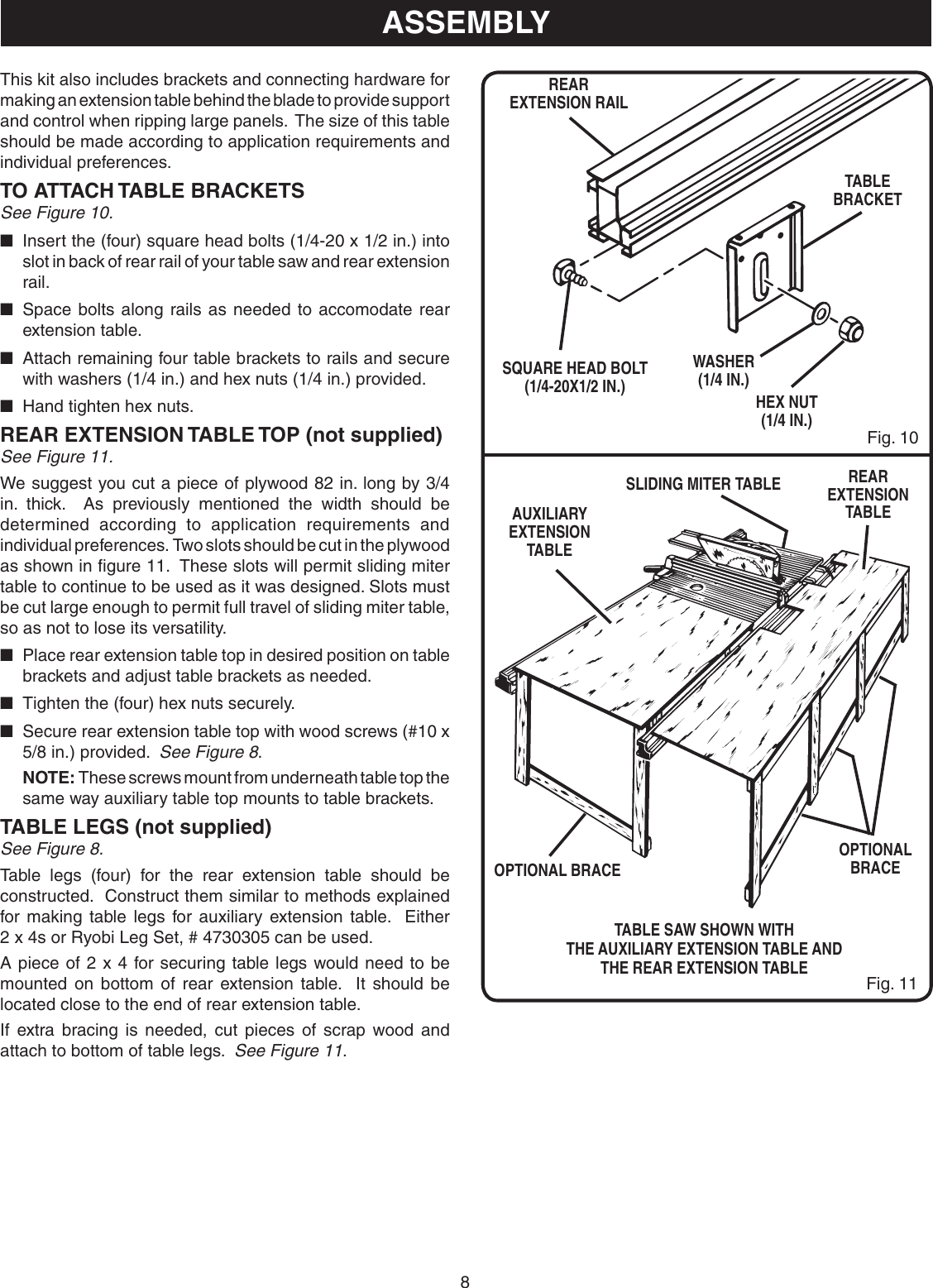 Page 8 of 10 - Ryobi Ryobi-4730300-Owner-S-Manual