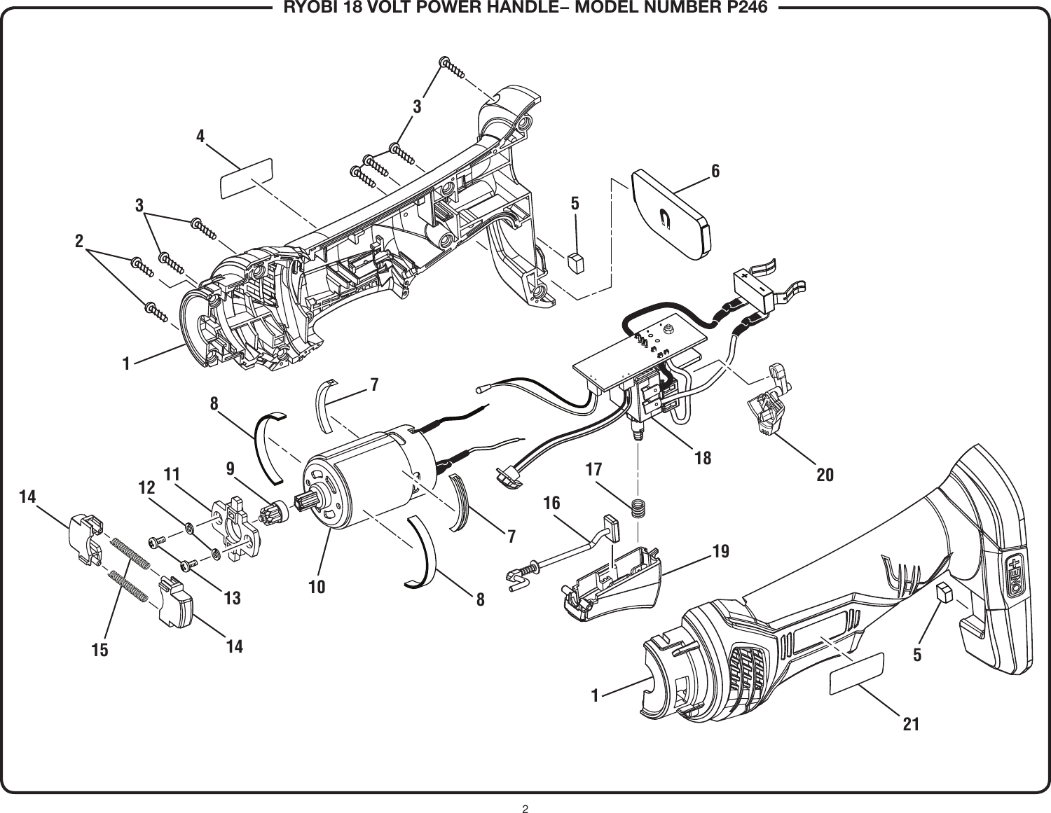 Page 2 of 4 - Ryobi Ryobi-P246-Owner-S-Manual