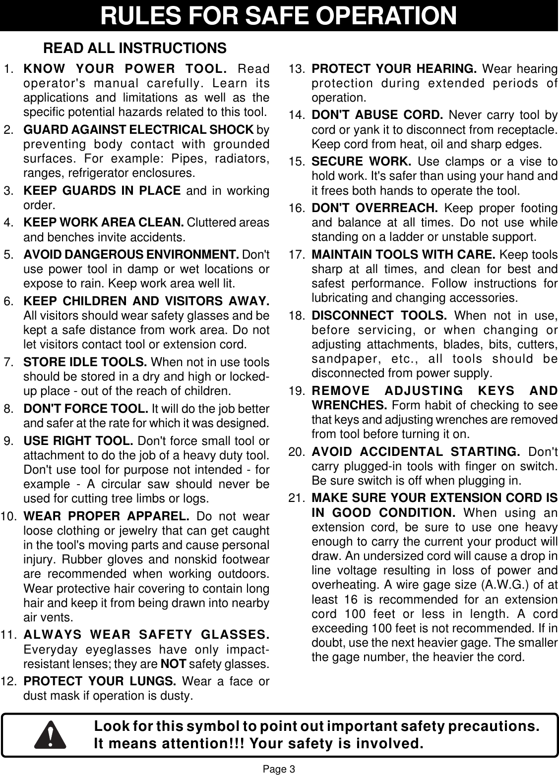 Page 3 of 12 - Ryobi Ryobi-Rs240-Owner-S-Manual Rs240_388_eng