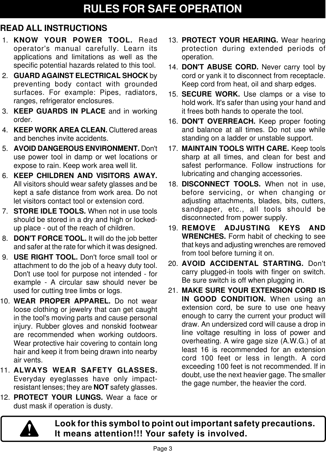 Page 3 of 12 - Ryobi Ryobi-Rs241-Owner-S-Manual Rs240_388_eng