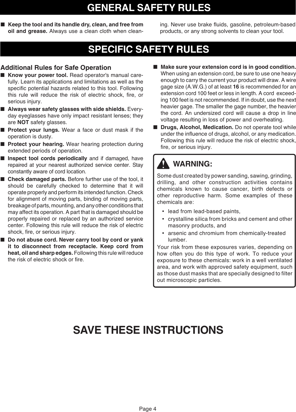 Ryobi S606D Owner S Manual S606D_044_eng