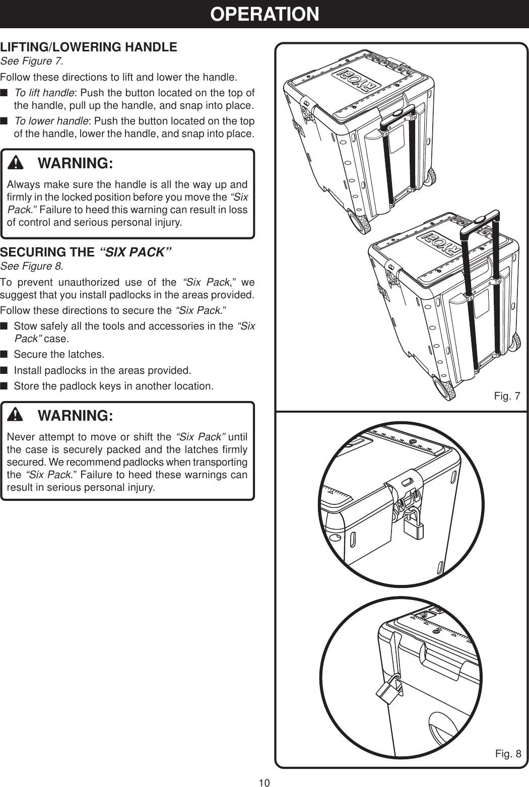 Page 10 of 12 - Ryobi Ryobi-Spc18-Mk618K3-Owner-S-Manual Six_pack_080_eng