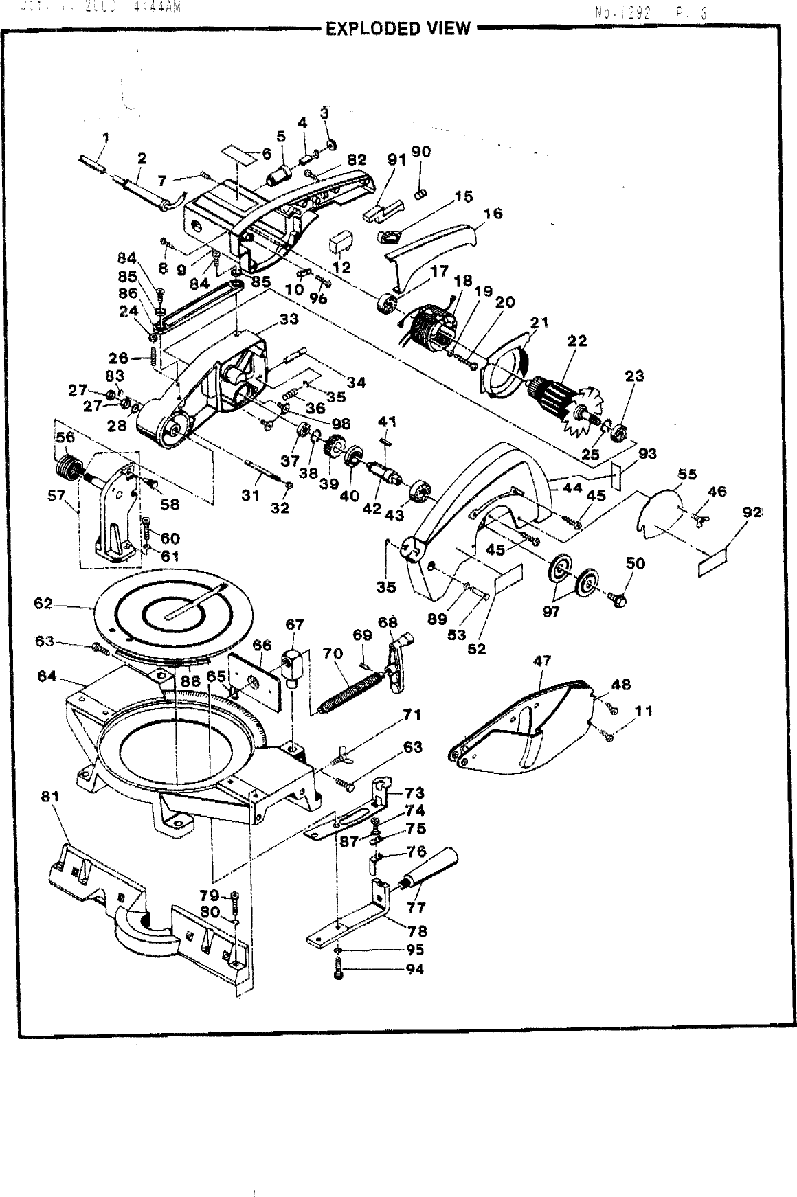 Page 2 of 3 - Ryobi Ryobi-Ts254-Owner-S-Manual
