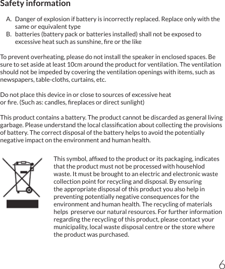 Page 7 of SACKit ApS WOOFITGO Bluetooth Speaker User Manual 