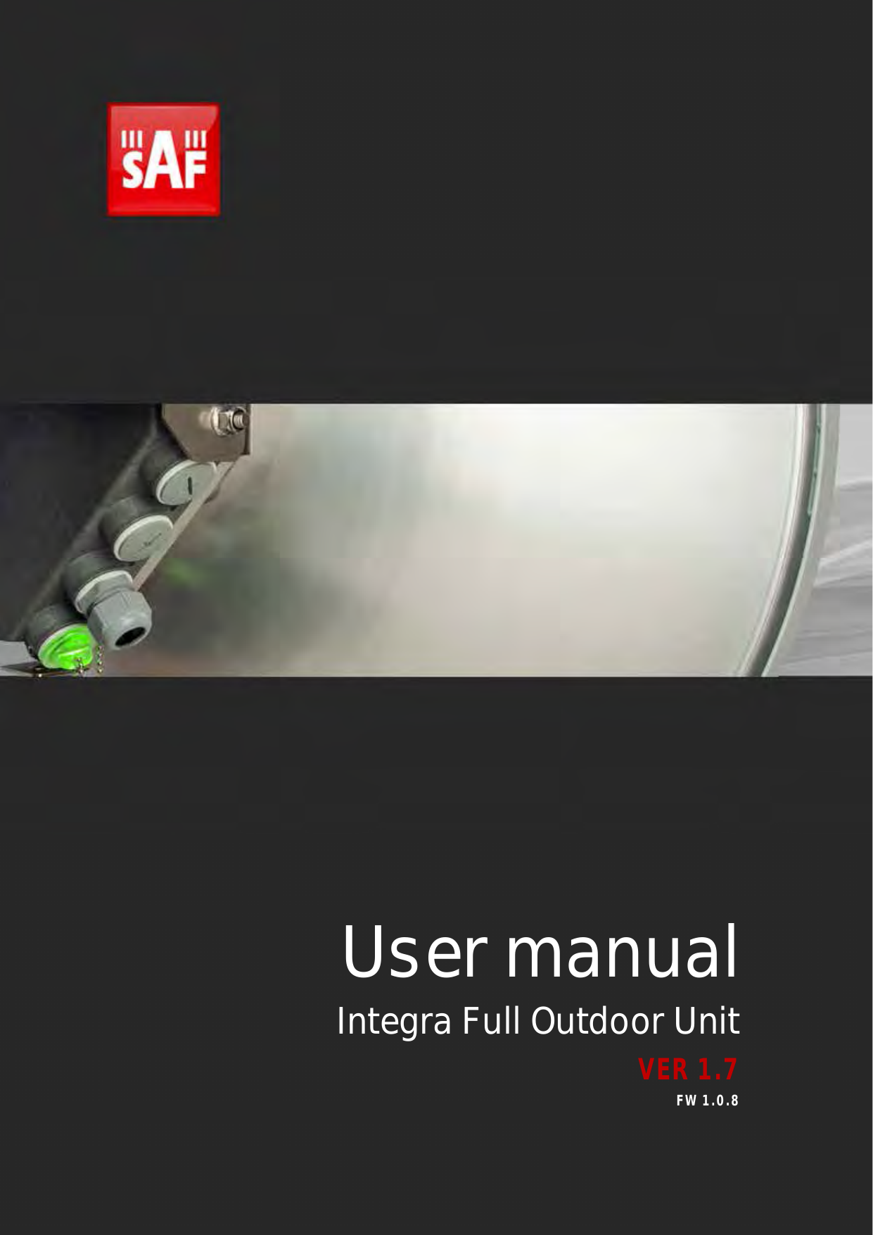            User manual Integra Full Outdoor UnitVER 1.7 FW 1.0.8 