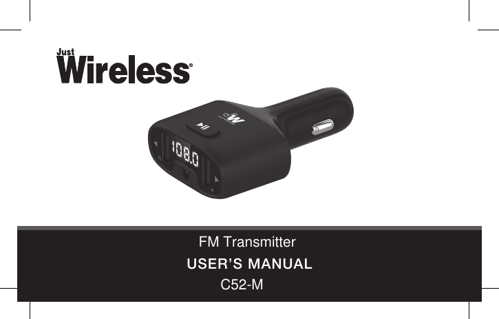 Page 1 of SAGE HUMAN ELECTRONICS C52-M FM Transmitter User Manual 20086 FM Trans Manual