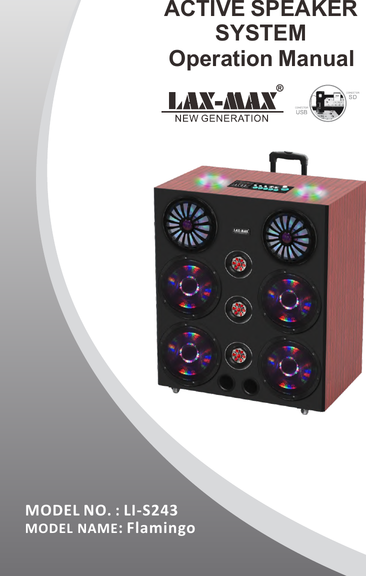 lax max new generation bluetooth speaker