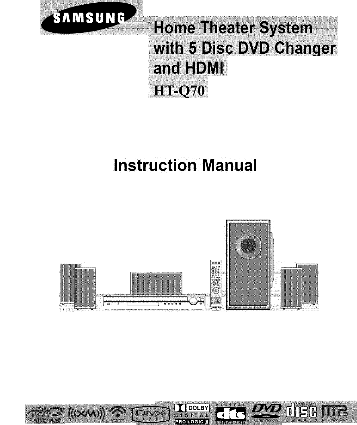 SAMSUNG Home Theatre Manual L0605500