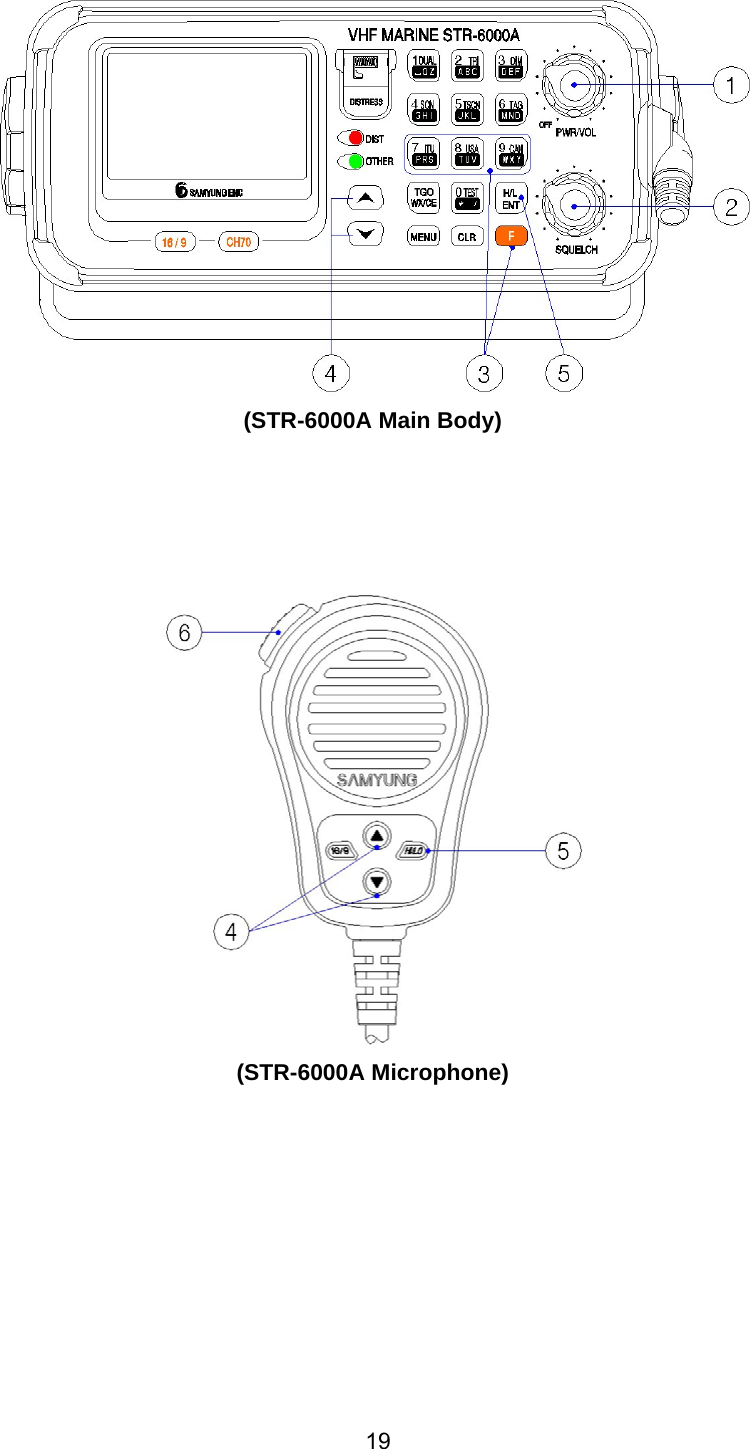 19  (STR-6000A Main Body)       (STR-6000A Microphone)       