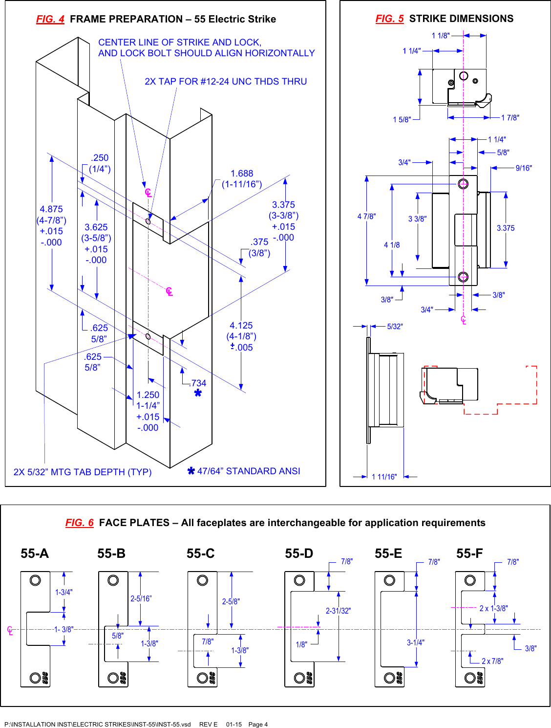 Page 4 of 4 - SDC INST-55 55 Series Universal Application Strike Installation Instructions