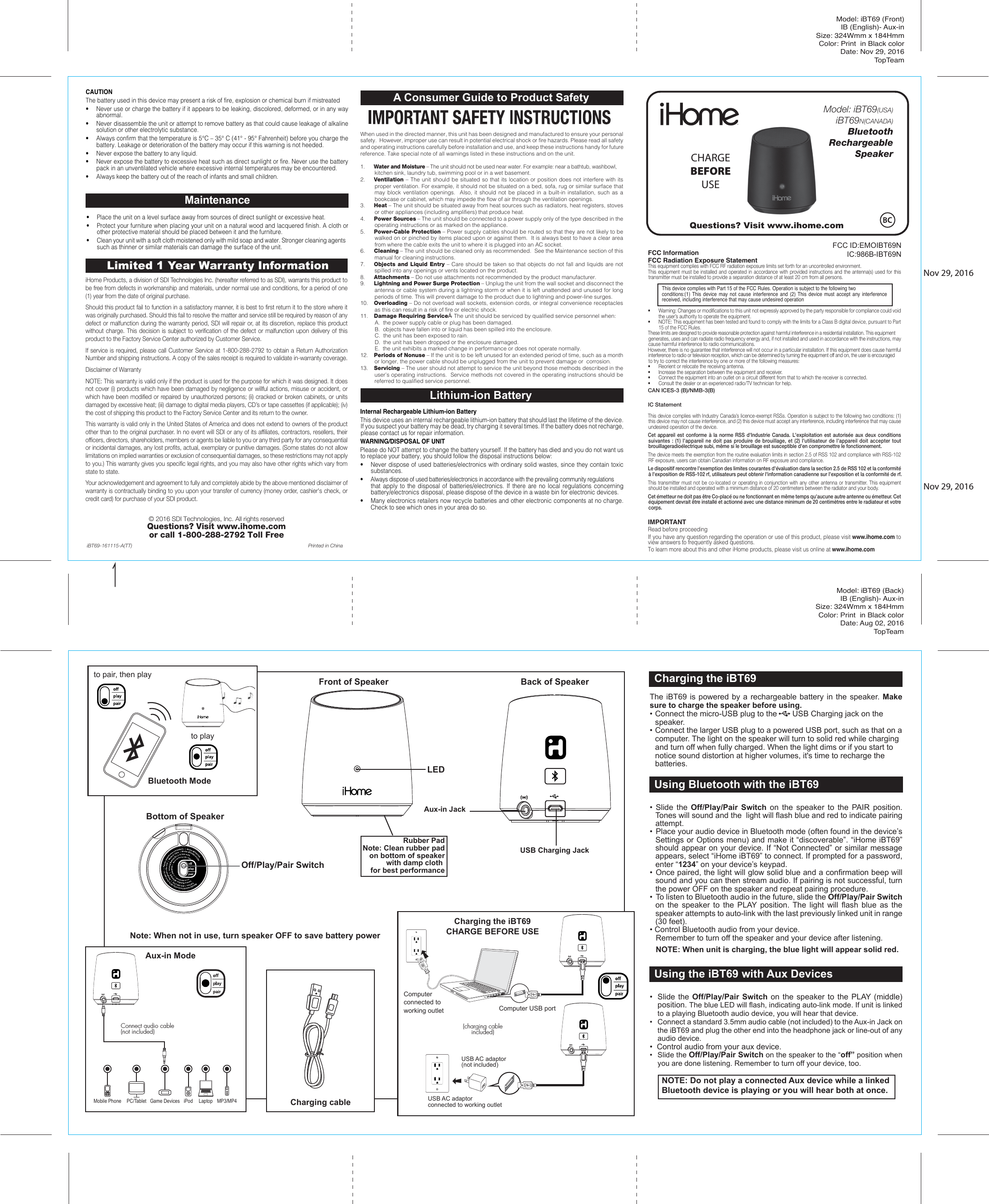 sdi-technologies-ibt69n-bluetooth-rechargeable-speaker-user-manual