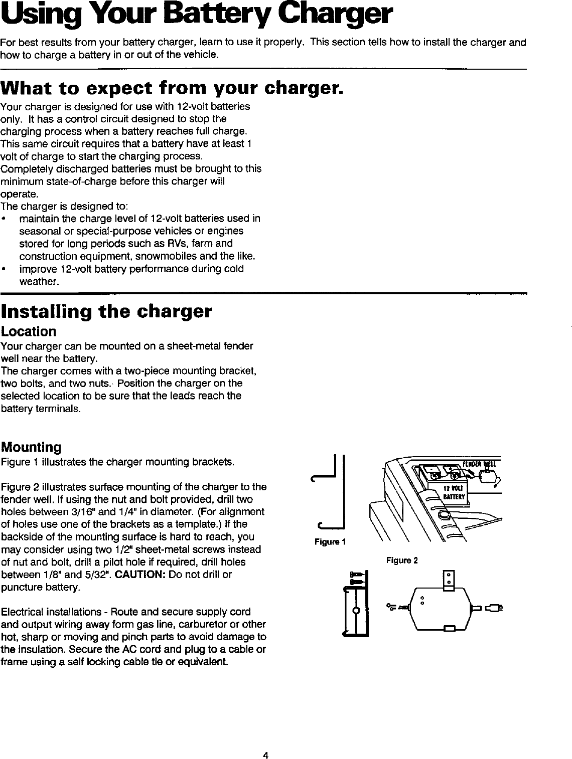 Page 5 of 8 - SEARS  Battery Charger Manual L0305345