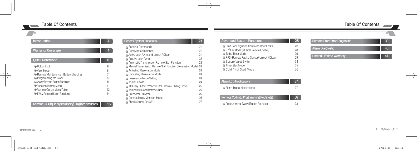 Page 3 of SEGI R901-2WSS Keyless Entry System User Manual VA5R901 2WSS   EN               