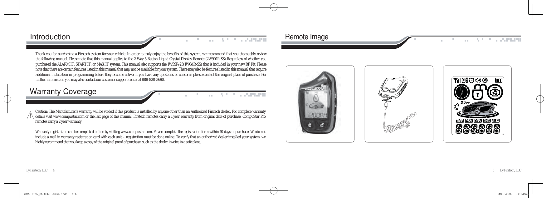 Page 4 of SEGI R901-2WSS Keyless Entry System User Manual VA5R901 2WSS   EN               