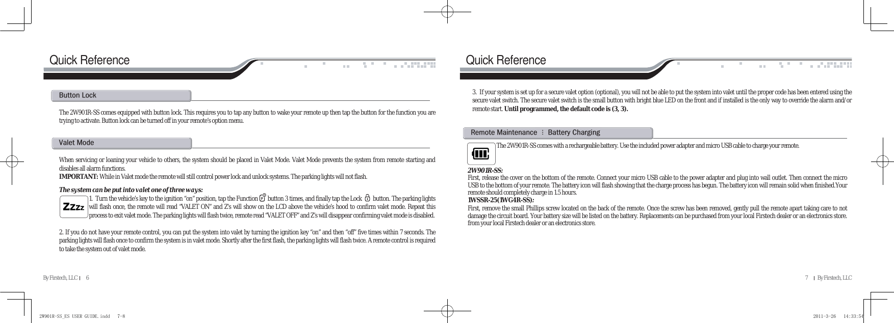 Page 5 of SEGI R901-2WSS Keyless Entry System User Manual VA5R901 2WSS   EN               