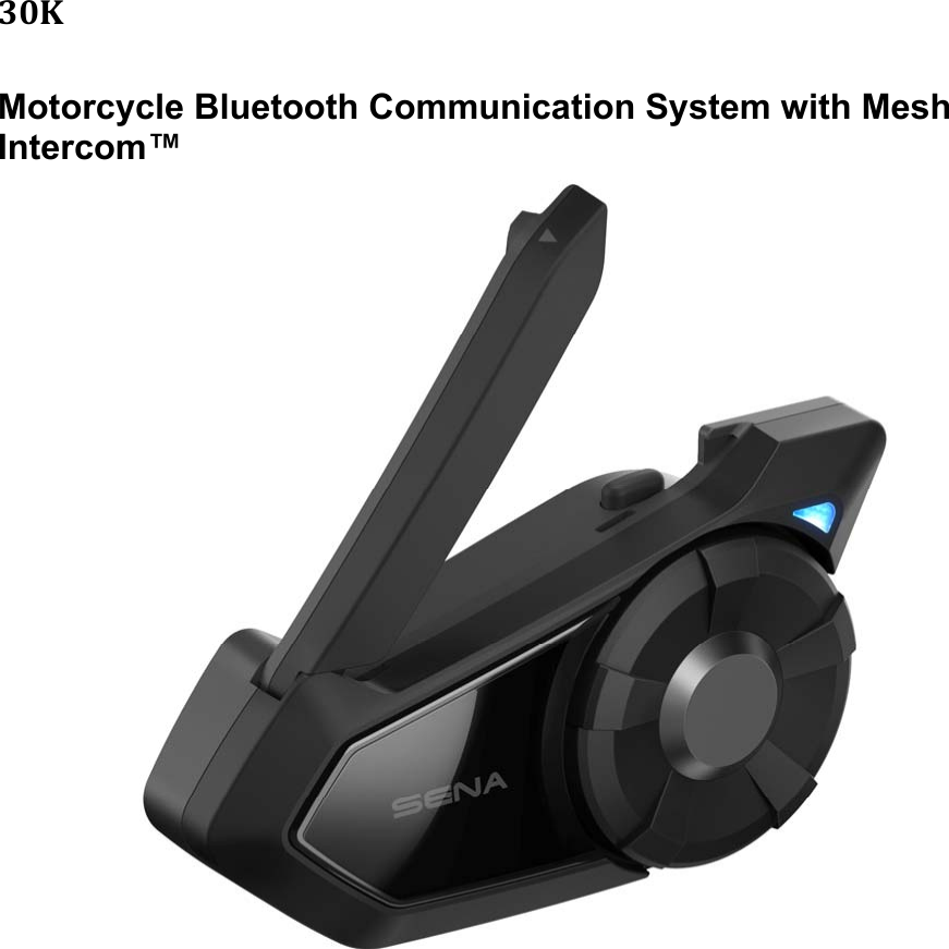 30KMotorcycle Bluetooth Communication System with Mesh Intercom™    