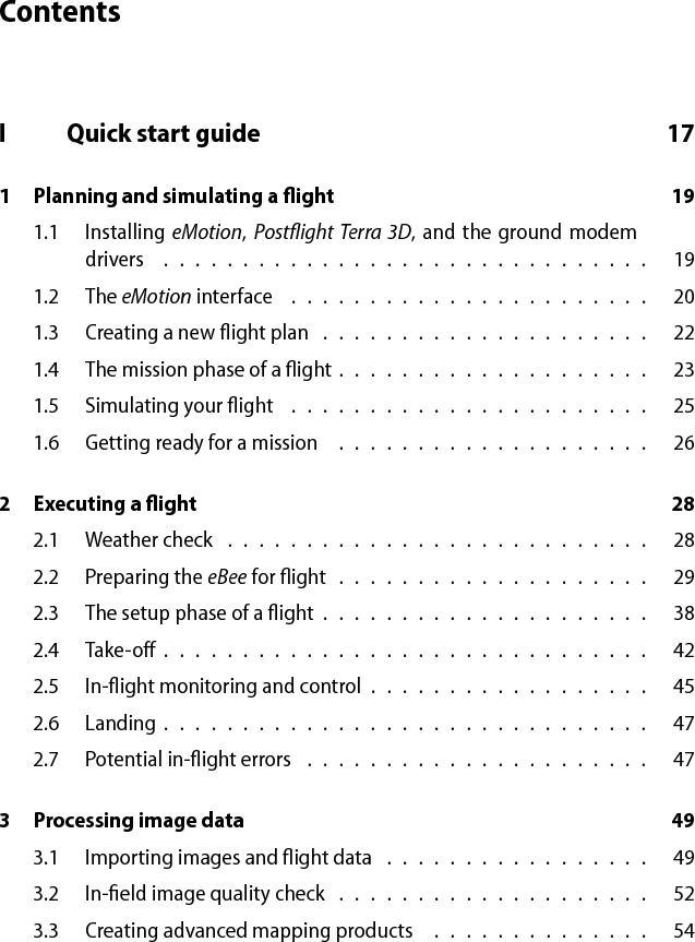 II Speciﬁcations 551 Software requirements 562 Drone speciﬁcations 57
