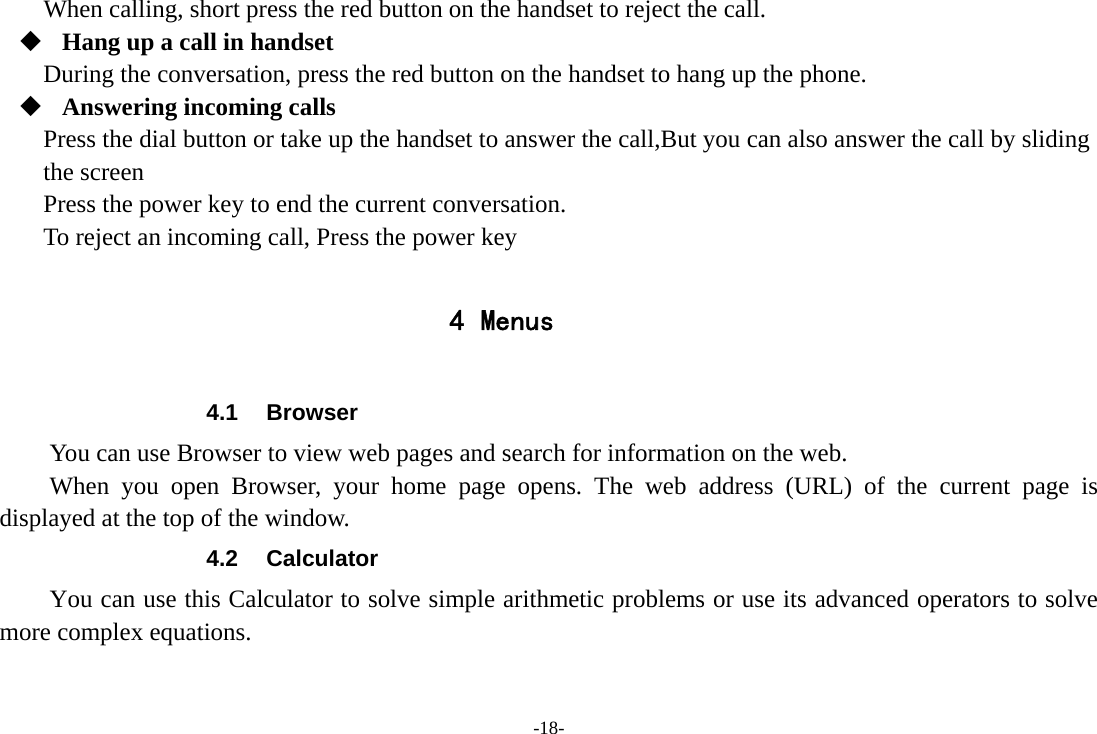 Page 18 of SENWA MEXICO DE C V LS130PLUS-BT Mobile Phone (Handset Unit) User Manual 