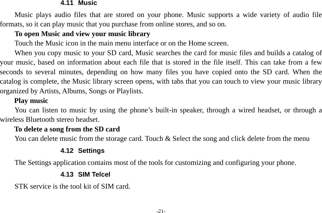 Page 21 of SENWA MEXICO DE C V LS130PLUS-BT Mobile Phone (Handset Unit) User Manual 
