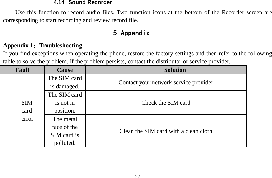 Page 22 of SENWA MEXICO DE C V LS130PLUS-BT Mobile Phone (Handset Unit) User Manual 