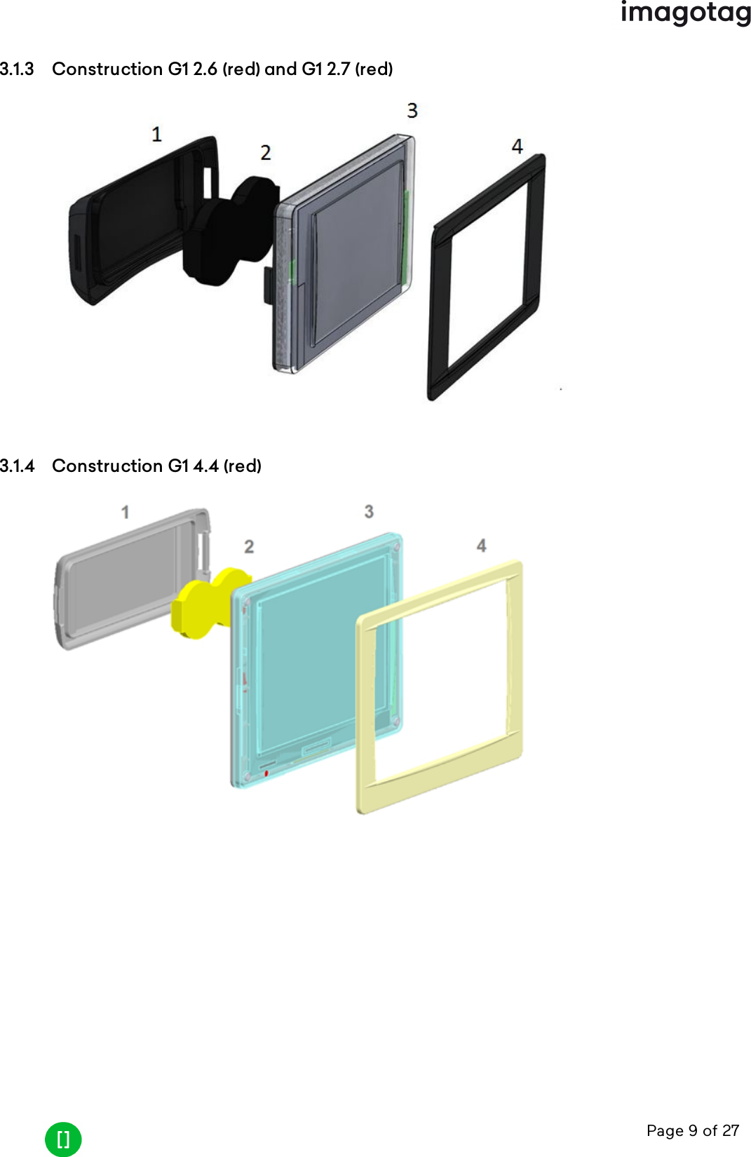 Page 9 of 273.1.3 Construction G1 2.6 (red) and G1 2.7 (red)3.1.4 Construction G1 4.4 (red)