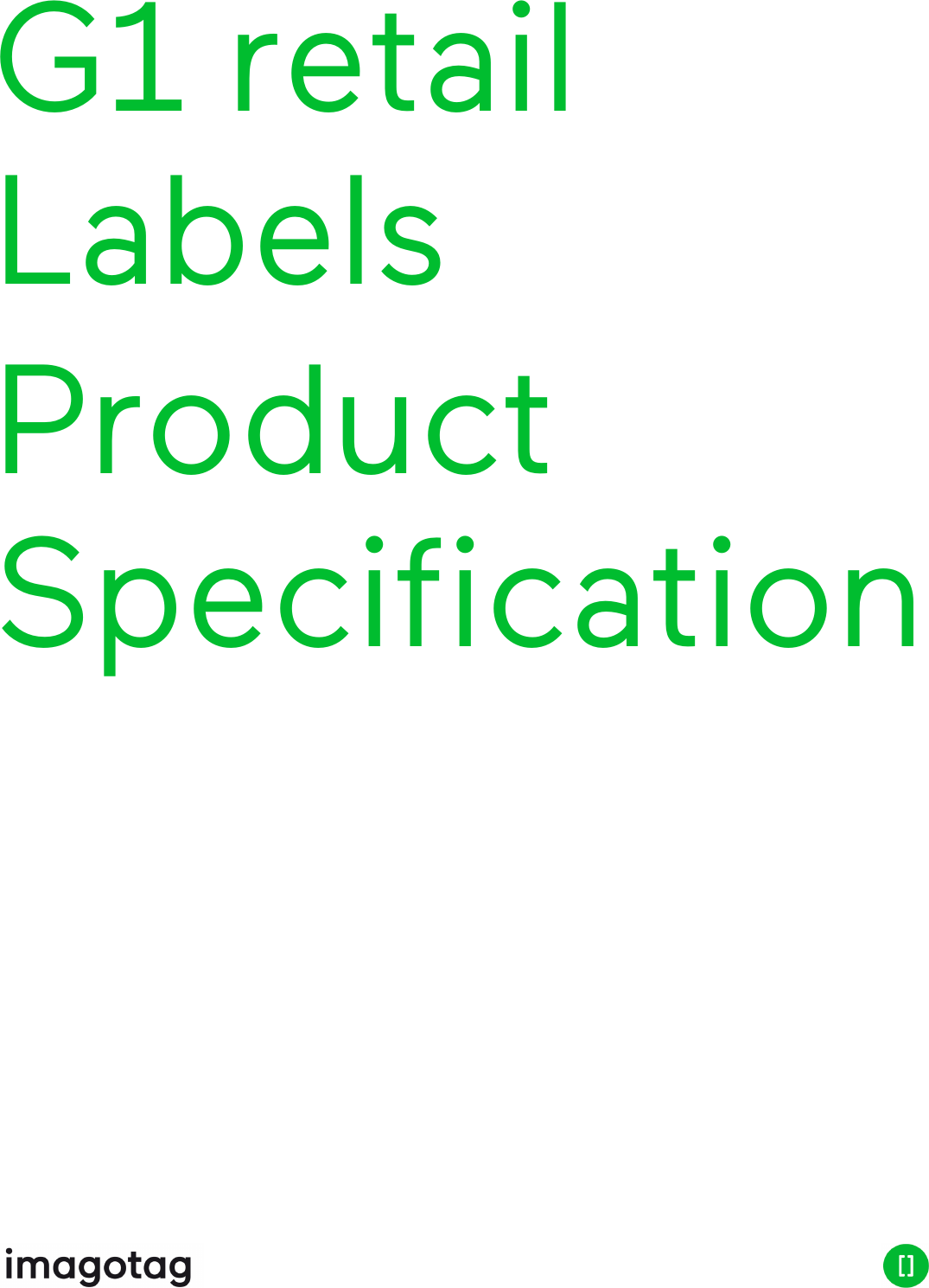 G1 retailLabelsProductSpecification