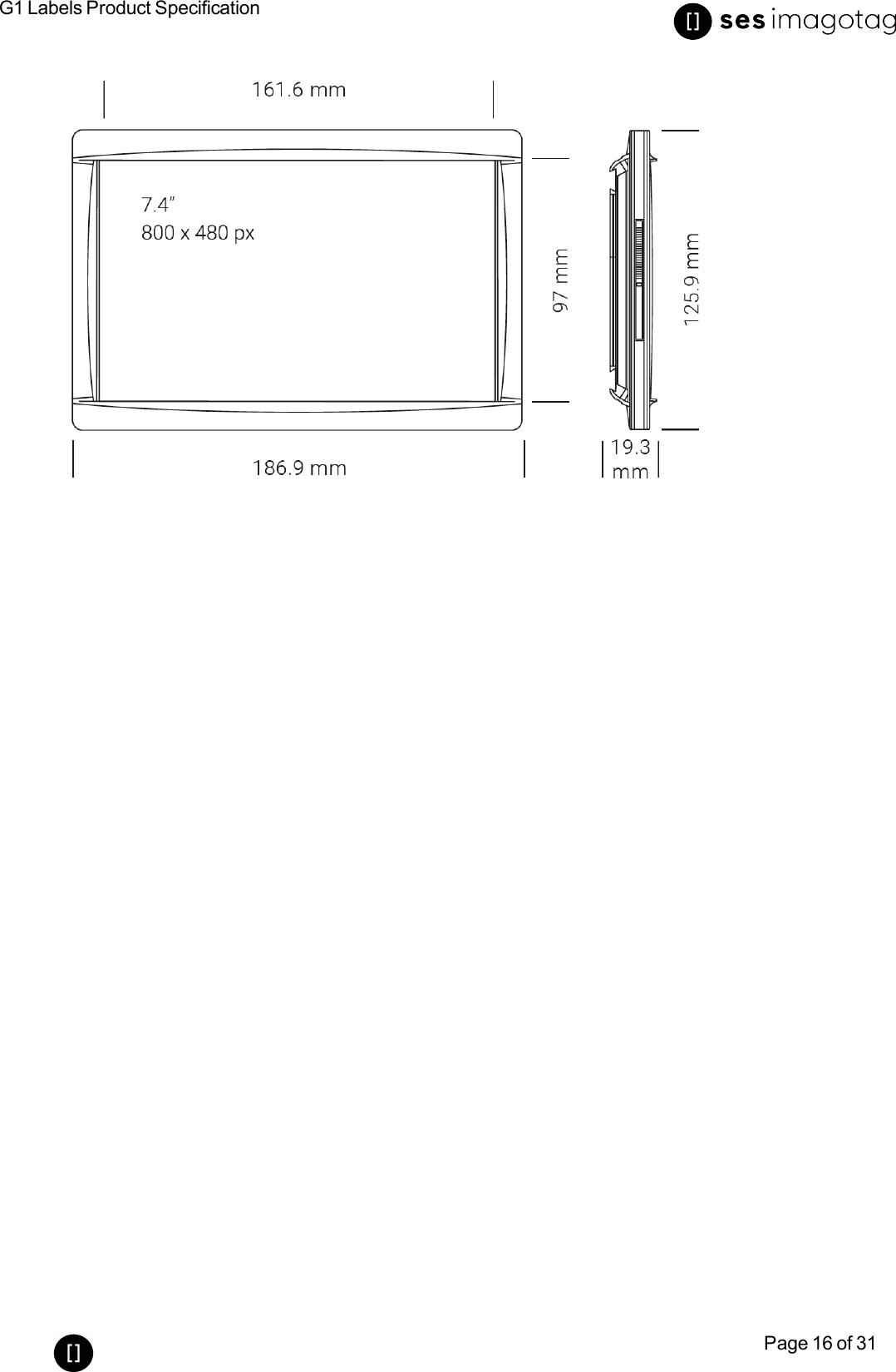 G1 Labels Product SpecificationPage 16 of 31