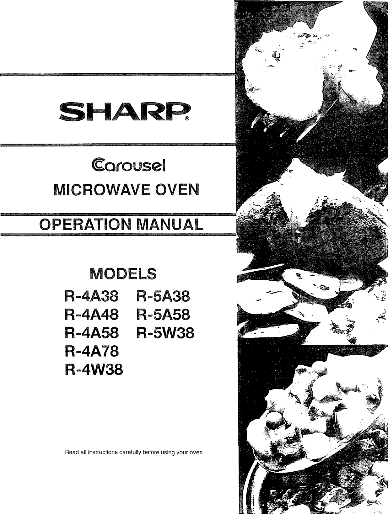 SHARP Countertop Microwave Manual L1004048