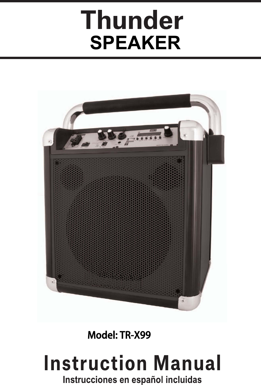      SPEAKERModel: TR-X99