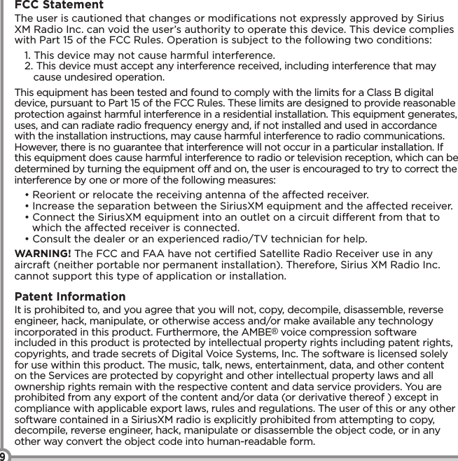 Page 10 of 12 - SIRIUS Sxv300 Vehicle Tuner Installation Guide 5X5 140826A User Manual