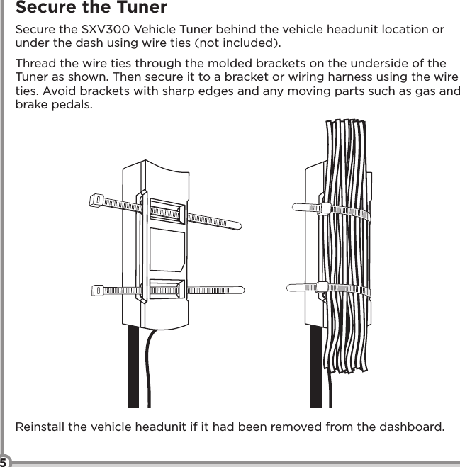 Page 6 of 12 - SIRIUS Sxv300 Vehicle Tuner Installation Guide 5X5 140826A User Manual