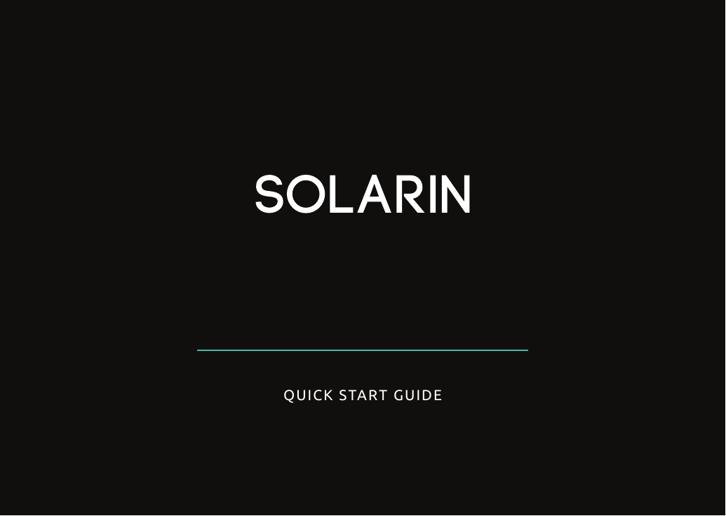 QUICK START GUIDE